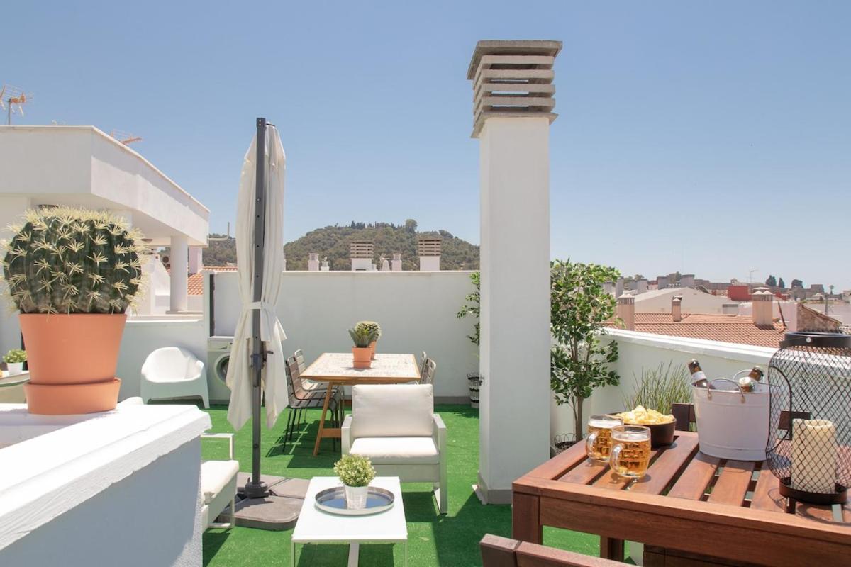C56 - Studio With Amazing Terrace In The Centre Málaga Esterno foto